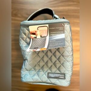 Modern Moments Baby Quilted Blue Insulated Bottle Bag -NWT